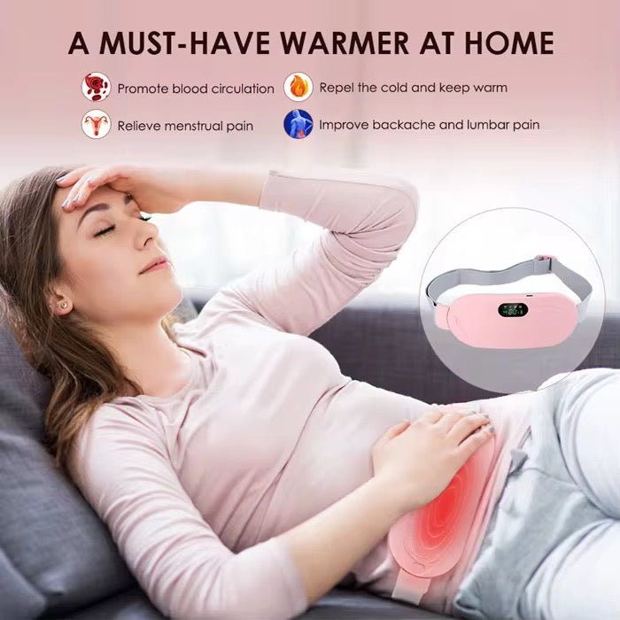 LunaRelief™ : La Ceinture Chauffante de Massage pour un Cycle sans Douleur